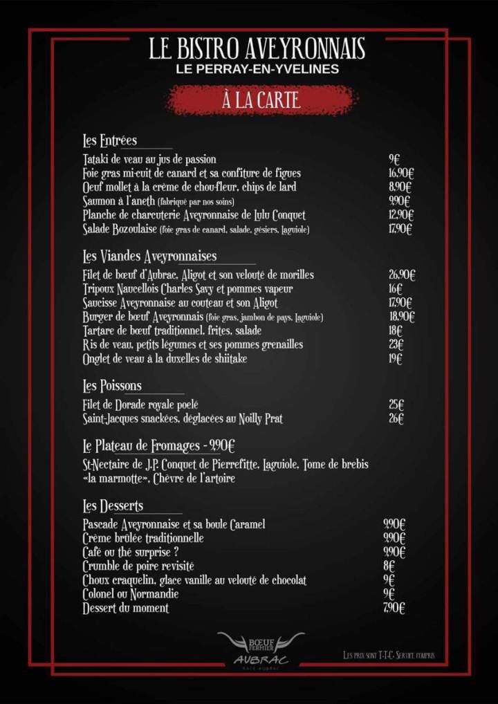 Nos plats à Le Perray-en-Yvelines