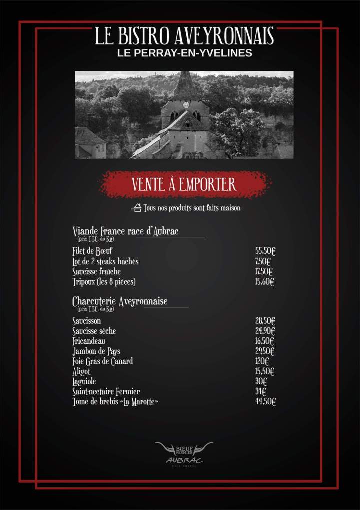 Nos offres culinaires à Le Perray-en-Yvelines