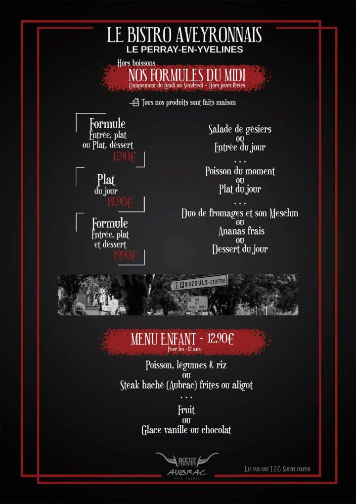 Nos plats à Le Perray-en-Yvelines