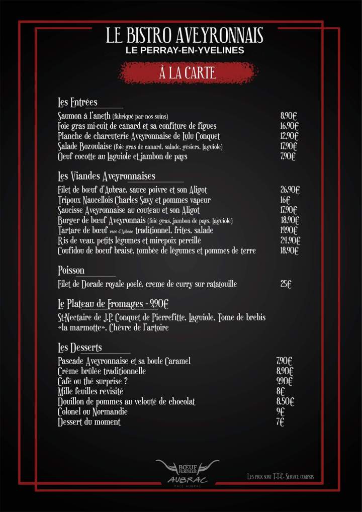 Nos plats à Le Perray-en-Yvelines